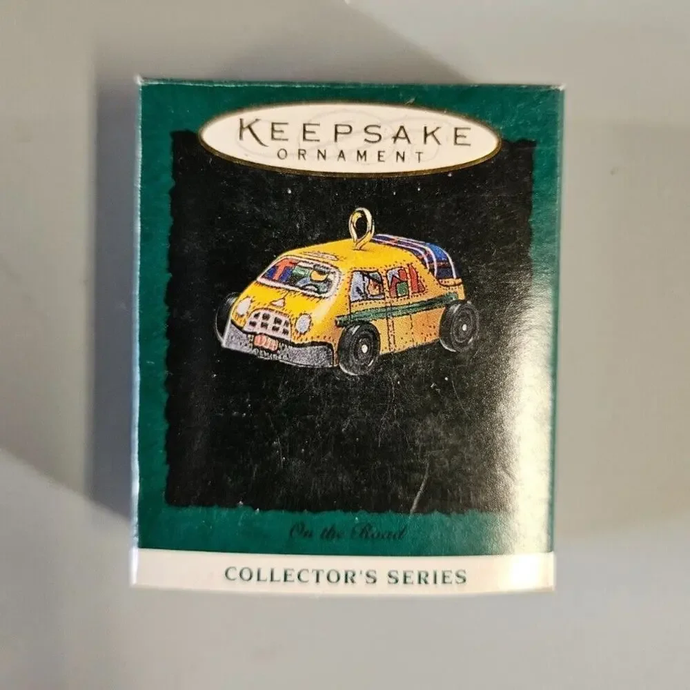 Hallmark KeepSake Miniature Ornament Series On the Road #2 Pressed Tin 1994